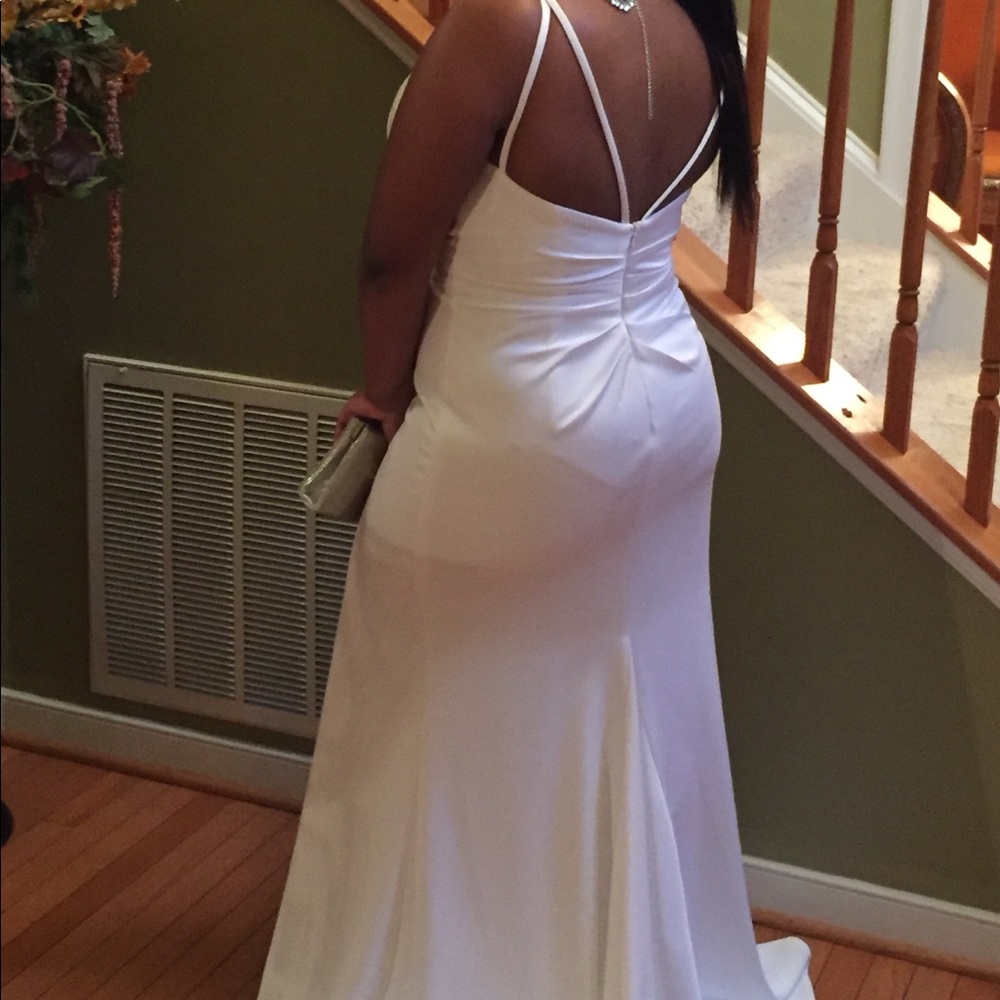 Women’s White gown with split